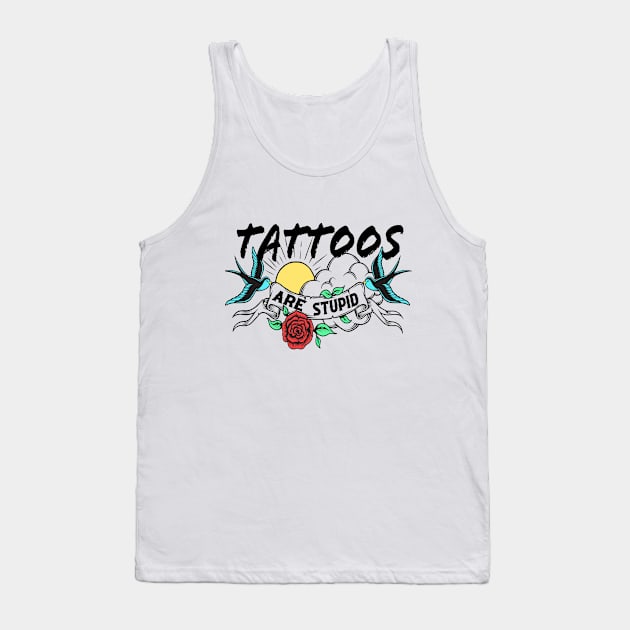 Funny Tattoo Shirt Tank Top by CreatingChaos